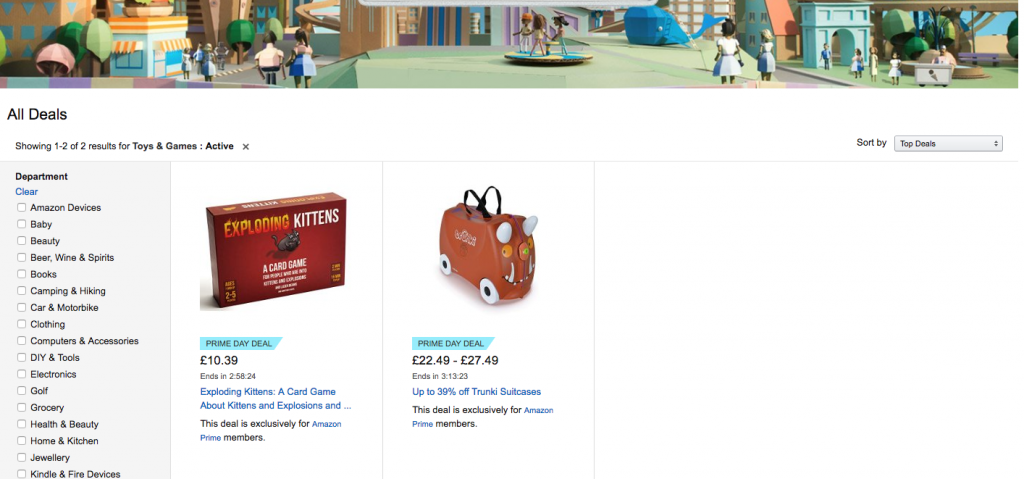 Amazon - Personalised Prime Day Deals