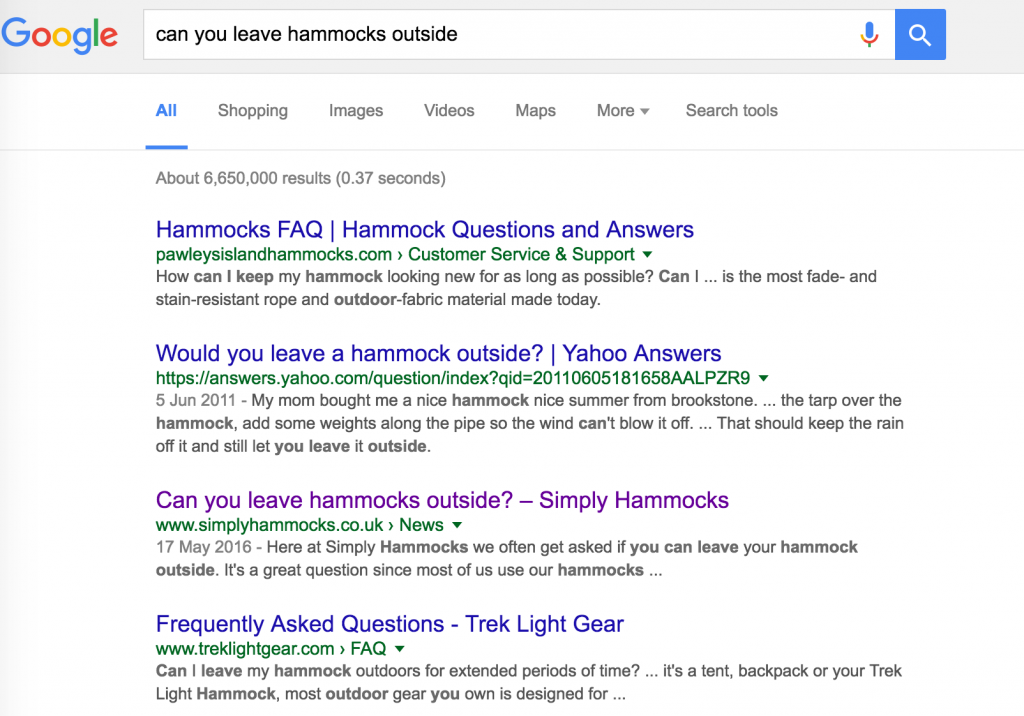 hammock seo