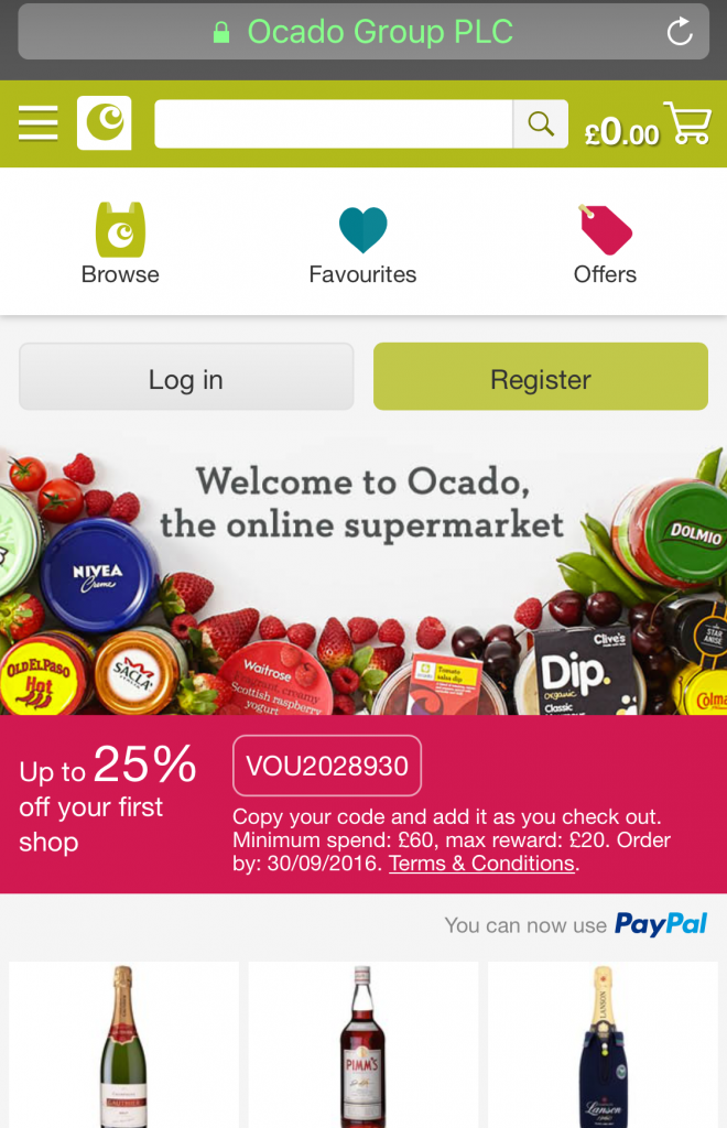 ocado mobile