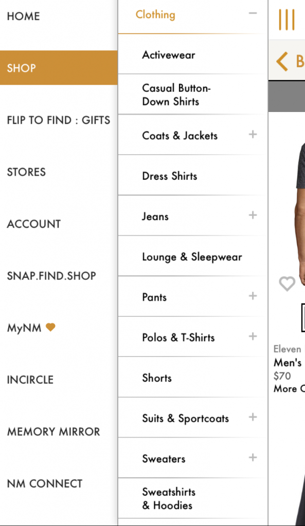 Neiman Marcus app-search