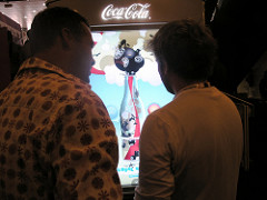 Coke touch screen vending machine