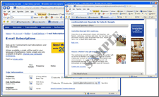 Continental preference center screenshot