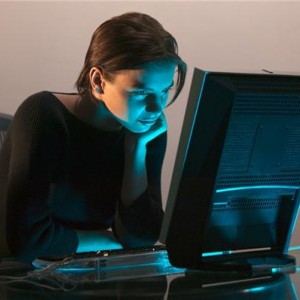 Woman Watching Video