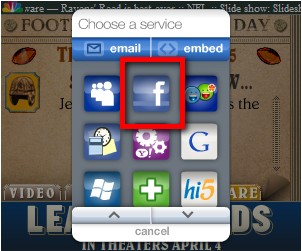 Leatherheads ad Facebook chosen