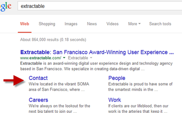example-google-sitelinks