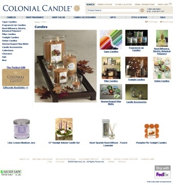 colonial candles: before