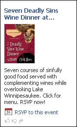 Facebook Example RSVP