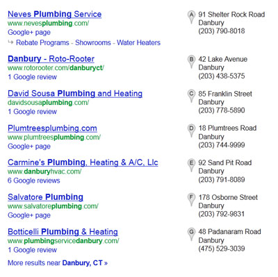 plumbers-danbury-google