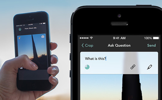 Jelly App user interface taking a photo Jelly App user interface taking a photo