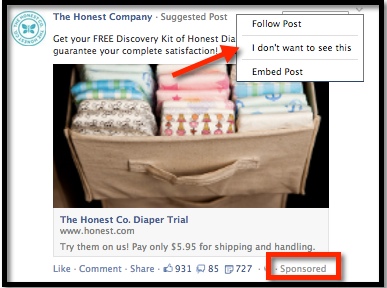Hide Facebook News Feed Ad