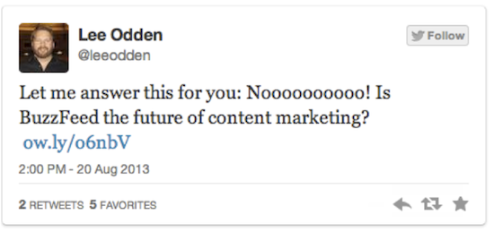 Lee Odden Says Noooooooooo