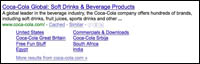 coke search result