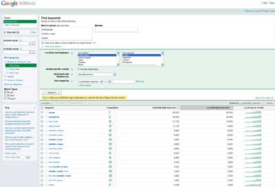 adwords-keyword-tool