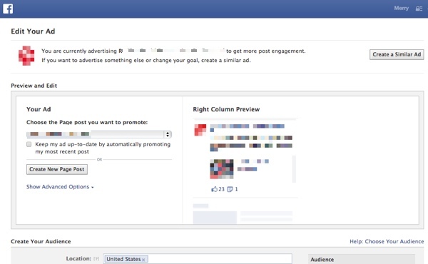 Facebook News Feed Ad No URL