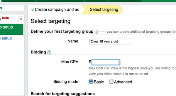 AdWords for Video Demographic Targeting Tool AdWords for Video Demographic Targeting Tool