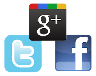Google Plus Twitter Facebook icons