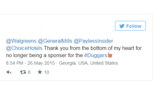 general-mills-duggars-support-tweet