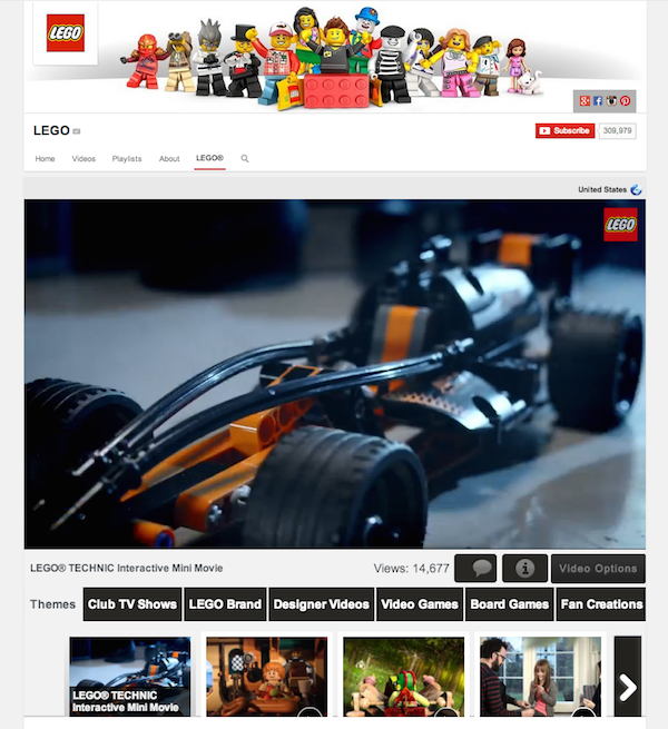 LEGO YouTube Channel LEGO YouTube Channel