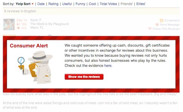Yelp Consumer Alert Yelp Consumer Alert