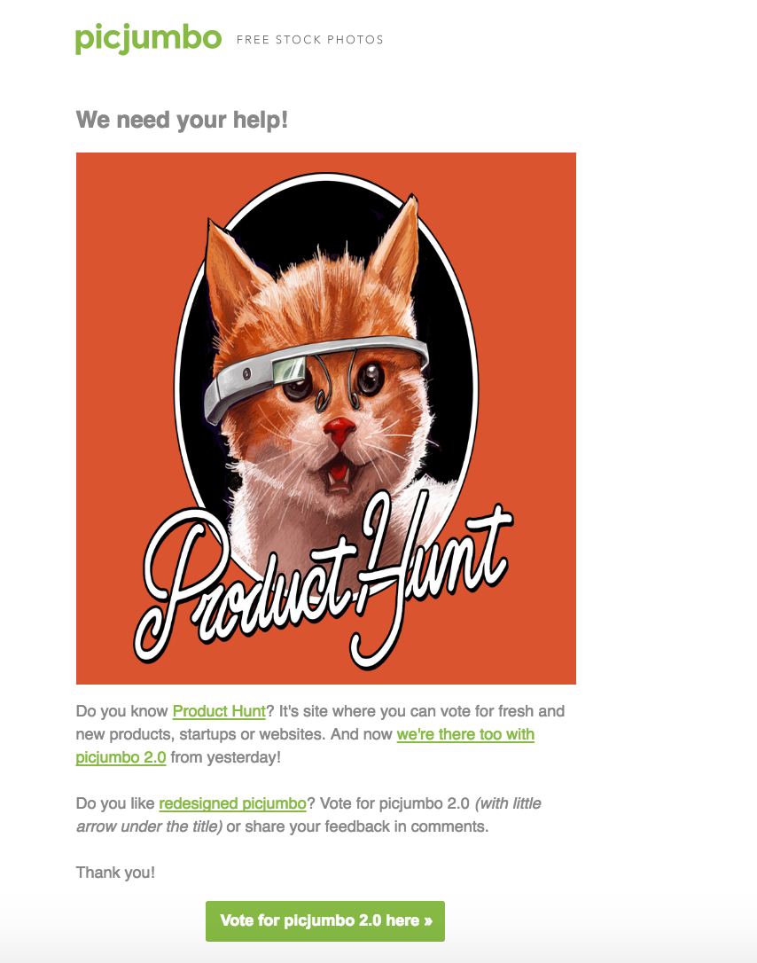 Product Hunt email marketing