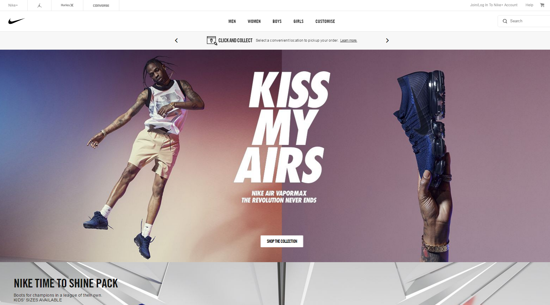 the official nike website