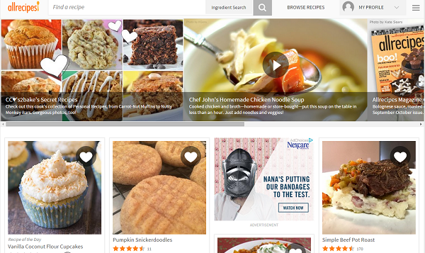 allrecipes-homepage