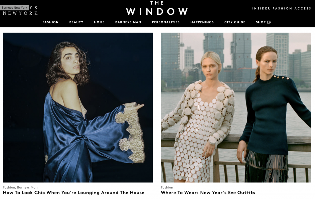 Barneys: The Window