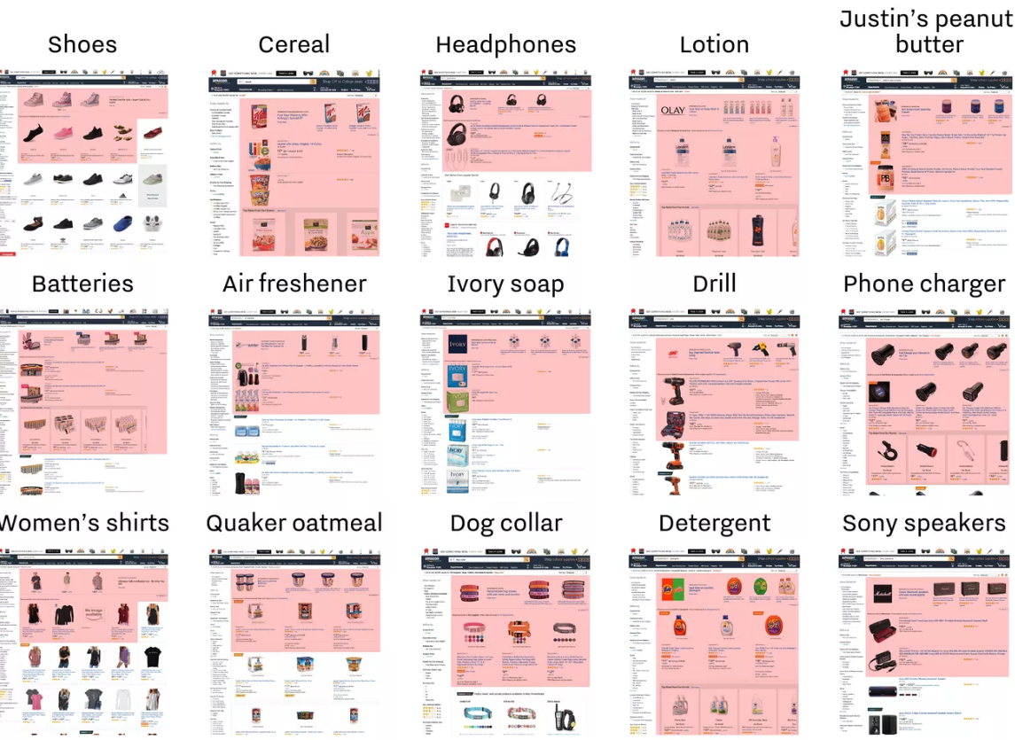 Amazon results pages stuffed with ads
